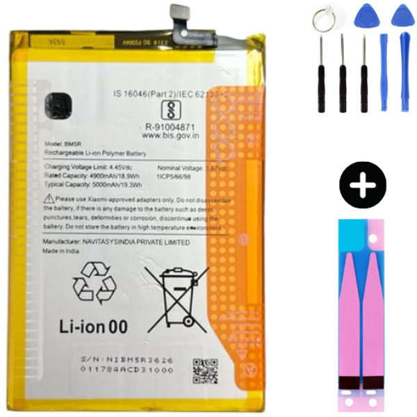 Xiaomi Redmi 12 BM5R Uyumlu Güçlendirilmiş İthal Pil + Montaj Seti - Image 1