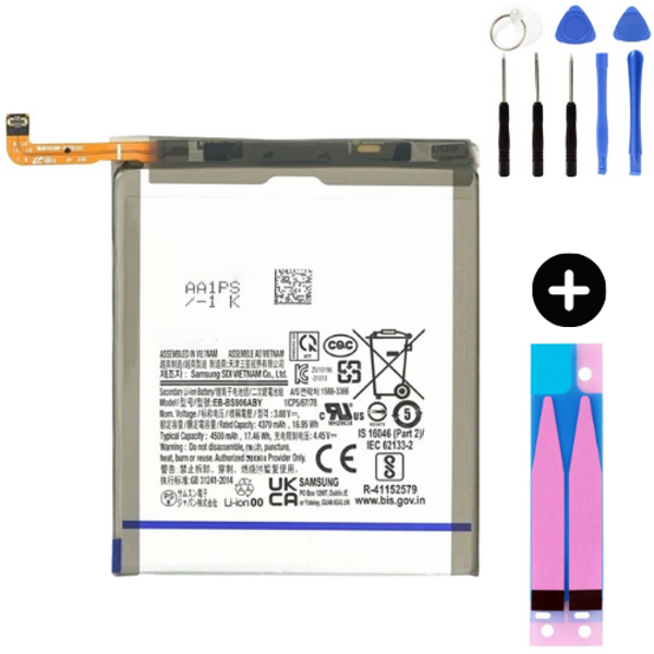 Samsung Galaxy S22 Plus S906 Uyumlu Güçlendirilmiş İthal Pil + Montaj Seti - Image 1