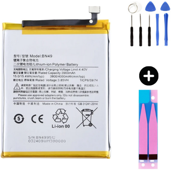 Xiaomi Redmi 7A BN49 Uyumlu Güçlendirilmiş İthal Pil + Montaj Seti - Image 1