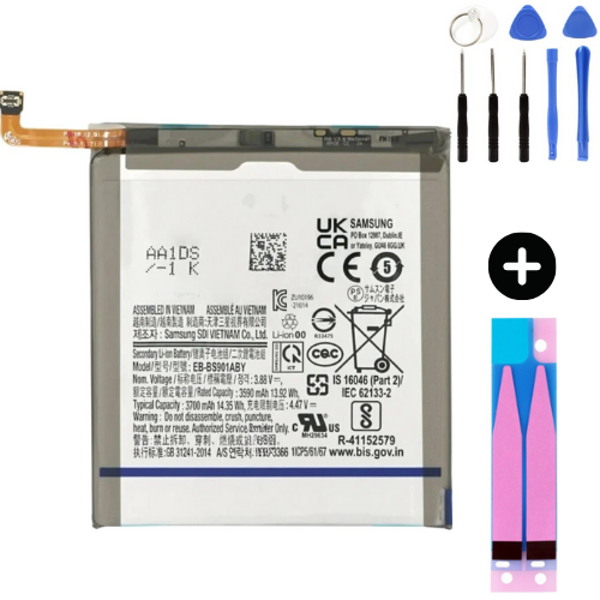 Samsung Galaxy S22 S901 Uyumlu A Kalite Batarya Pil + Montaj Seti - Image 1