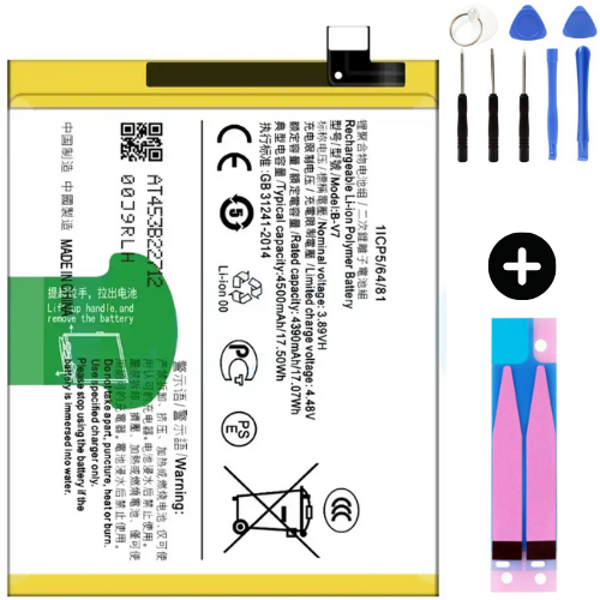 Vivo V25 Uyumlu Uyumlu A Kalite Batarya Pil + Montaj Seti - Image 1