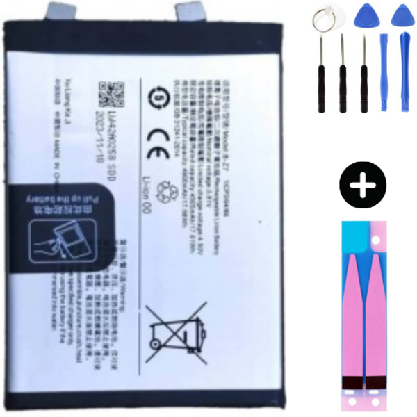 Vivo V29 Uyumlu Güçlendirilmiş İthal Pil + Montaj Seti - Image 1