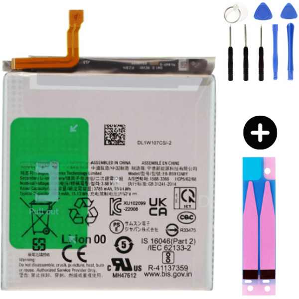 Samsung Galaxy S23 S911 Uyumlu Güçlendirilmiş İthal Pil + Montaj Seti - Image 1