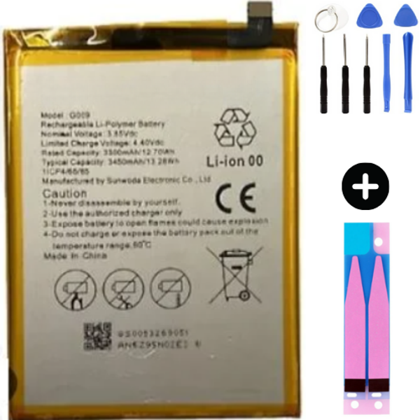 General Mobile GM 9 Plus Uyumlu Güçlendirilmiş İthal Pil + Montaj Seti - Image 1