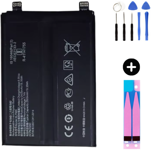 Realme GT Neo 5 BLP895 Uyumlu A Kalite Batarya Pil + Montaj Seti - Image 1