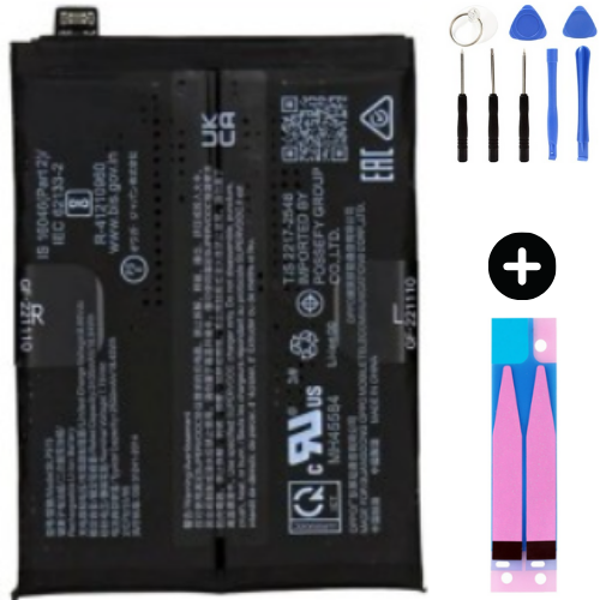 Oneplus ACE 2 Uyumlu Güçlendirilmiş İthal Pil + Montaj Seti - Image 1