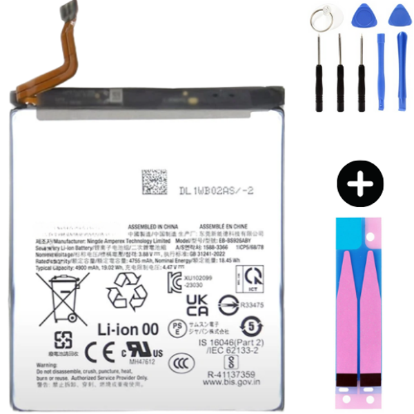 Samsung Galaxy S24 Plus S926 Uyumlu Güçlendirilmiş İthal Pil + Montaj Seti - Image 1