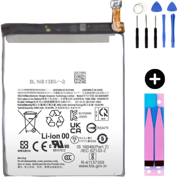Samsung Galaxy S24 Ultra S928 Uyumlu Güçlendirilmiş İthal Pil + Montaj Seti - Image 1