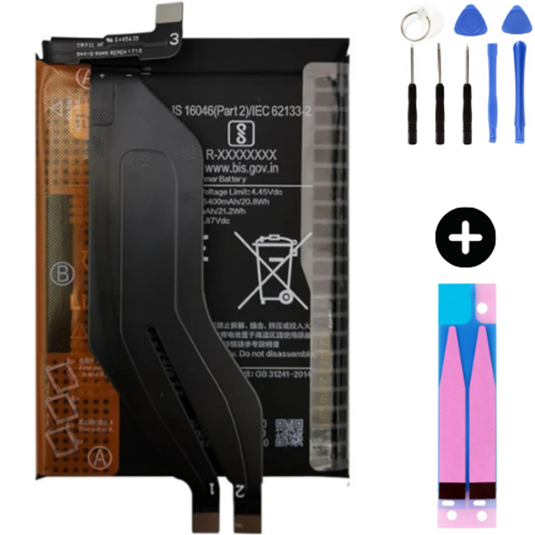 Xiaomi Redmi K50 Pro BM5D Uyumlu A Kalite Batarya Pil + Montaj Seti - Image 1