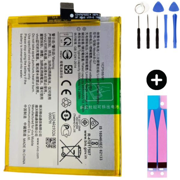 Vivo Y15 Uyumlu Uyumlu A Kalite Batarya Pil + Montaj Seti - Image 1