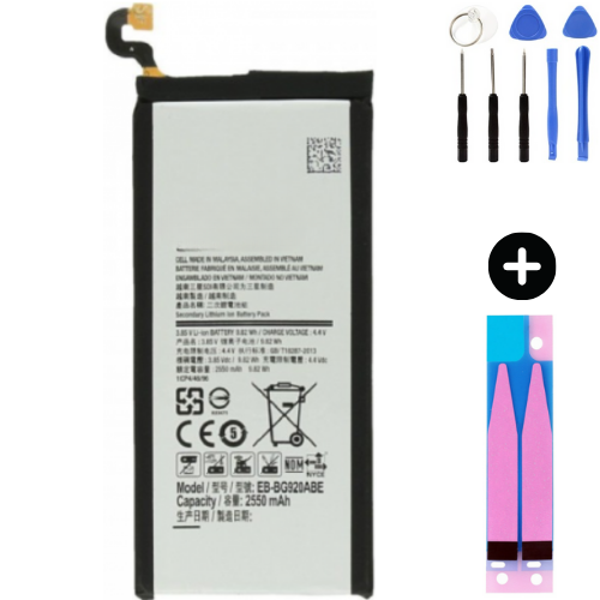 Samsung Galaxy S6 G920f Uyumlu A Kalite Batarya Pil + Montaj Seti - Image 1
