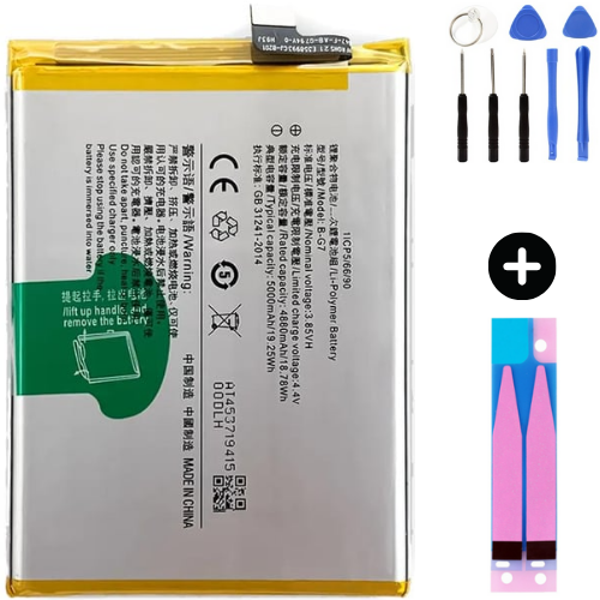 Vivo Y15s Uyumlu Uyumlu A Kalite Batarya Pil + Montaj Seti - Image 1