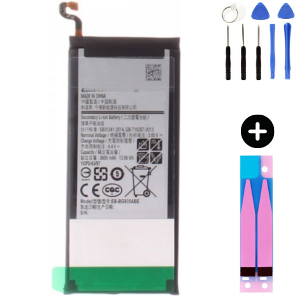 Samsung Galaxy S7 Edge G935f Uyumlu A Kalite Batarya Pil + Montaj Seti - Image 1