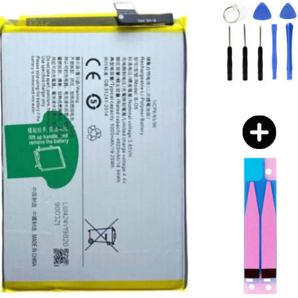 Vivo Y20 Uyumlu Güçlendirilmiş İthal Pil + Montaj Seti - Image 1