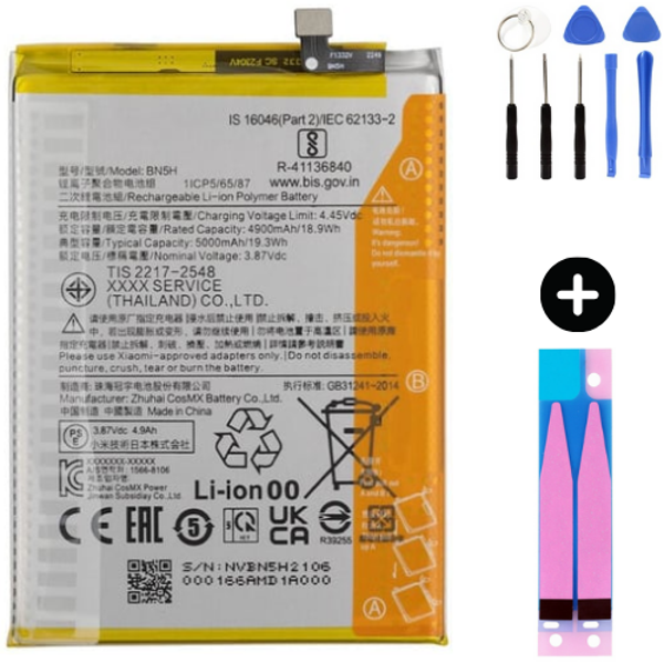 Xiaomi Redmi Note 11E BN5H Uyumlu A Kalite Batarya Pil + Montaj Seti - Image 1