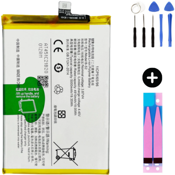 Vivo Y33s Uyumlu Uyumlu A Kalite Batarya Pil + Montaj Seti - Image 1