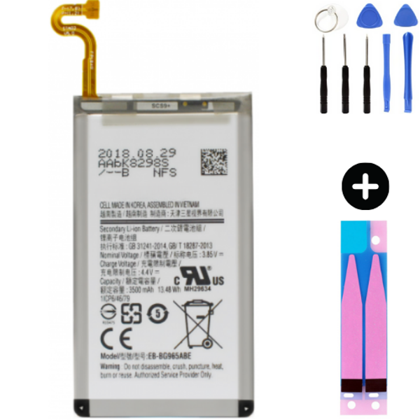 Samsung Galaxy S9 Plus G965f Uyumlu Güçlendirilmiş İthal Pil + Montaj Seti - Image 1