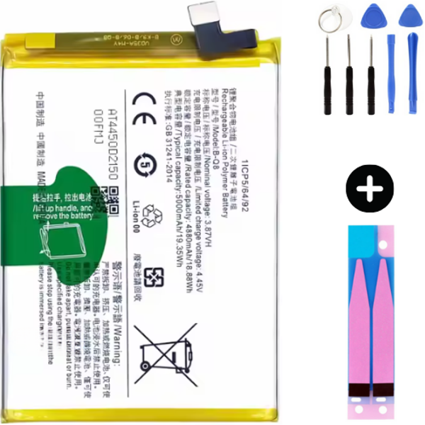 Vivo Y53s Uyumlu Uyumlu A Kalite Batarya Pil + Montaj Seti - Image 1