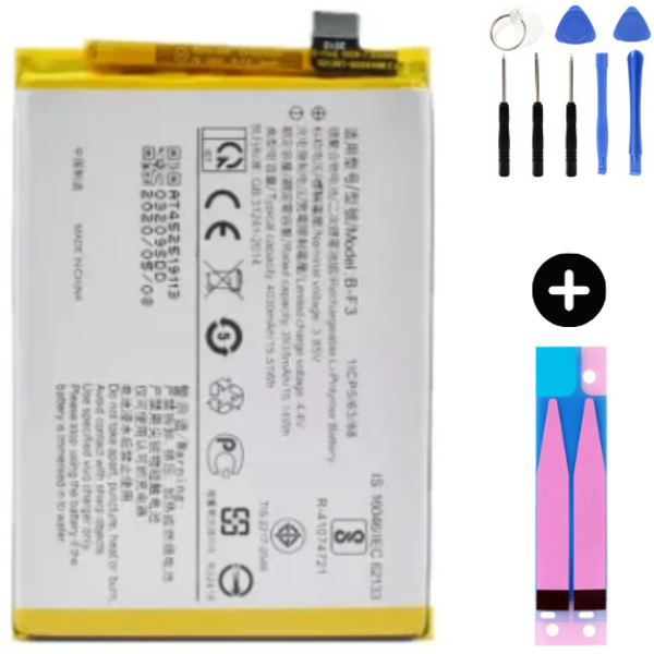 Vivo Y95 Uyumlu Güçlendirilmiş İthal Pil + Montaj Seti - Image 1