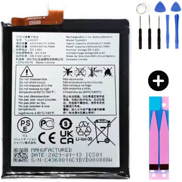 TCL 10 Pro Uyumlu A Kalite Batarya Pil + Montaj Seti - Image 1