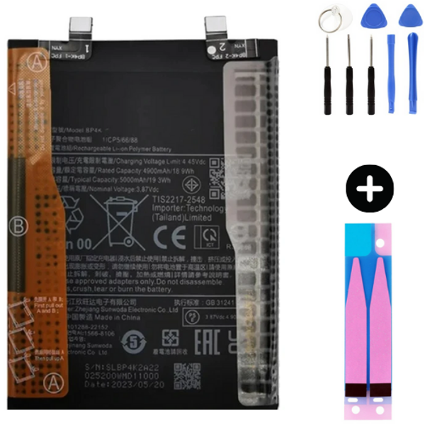 Xiaomi Redmi Note 12 Pro 5G BP4K Uyumlu A Kalite Batarya Pil + Montaj Seti - Image 1