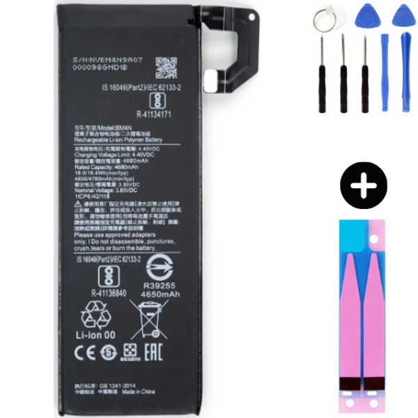 Xiaomi Mi 10 5G BM4N Uyumlu A Kalite Batarya Pil + Montaj Seti - Image 1
