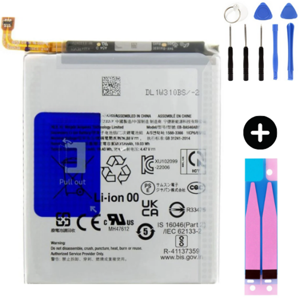 Samsung A54 Güçlenedirilmiş İthal Pil + Montaj Seti - Image 1