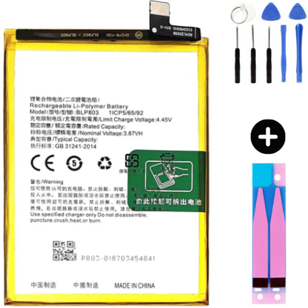Oppo A54 BLP803 Uyumlu A Kalite Batarya Pil + Montaj Seti - Image 1