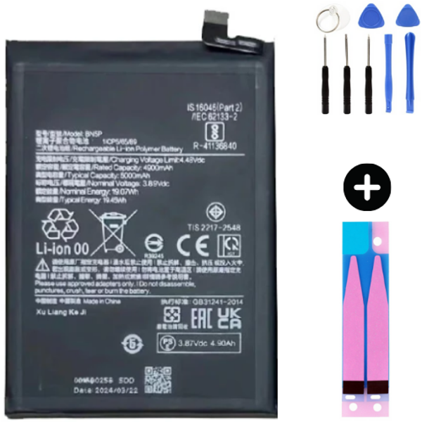 Xiaomi Redmi Note 13 4G BN5P Uyumlu Güçlendirilmiş İthal Pil + Montaj Seti - Image 1