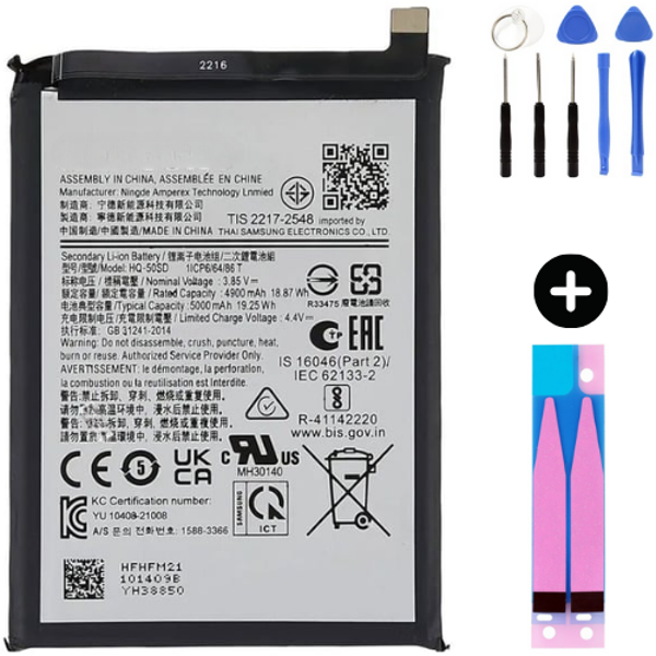 Samsung Galaxy A03S A037 Uyumlu Güçlendirilmiş İthal Pil + Montaj Seti - Image 1