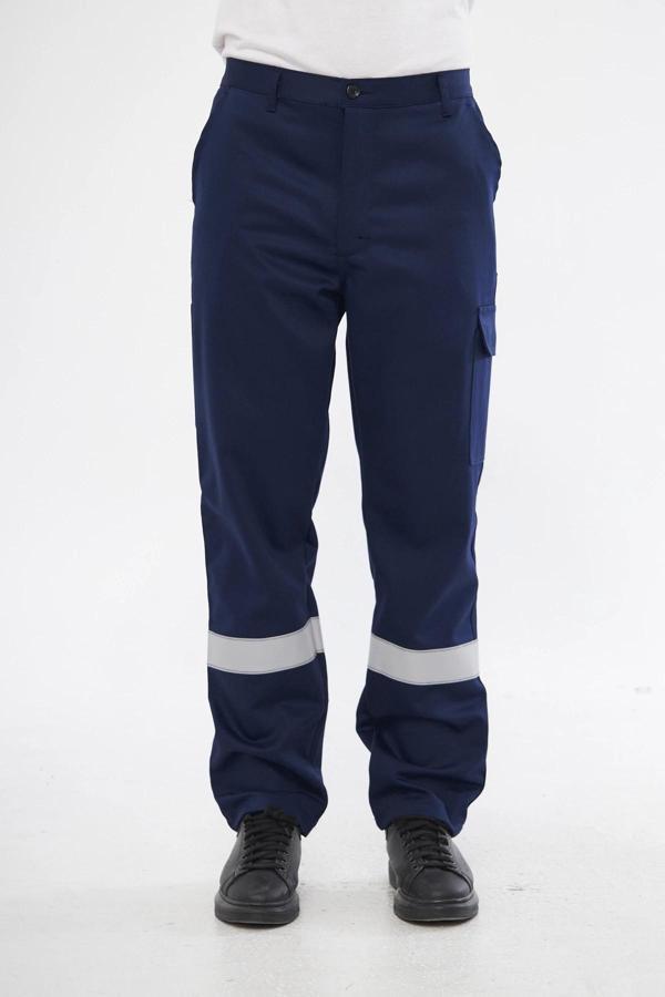 Orange Safety Reflektörlü Isı Alev ve Kaynak Sıçramalarına Karşı Koruyucu Yanmaz Pantolon - Image 1
