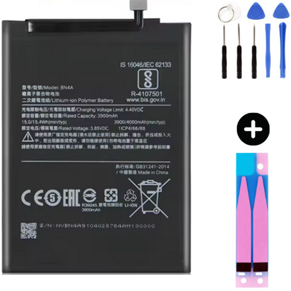 Xiaomi Redmi Note 7 BN4A Uyumlu A Kalite Batarya Pil + Montaj Seti - Image 1