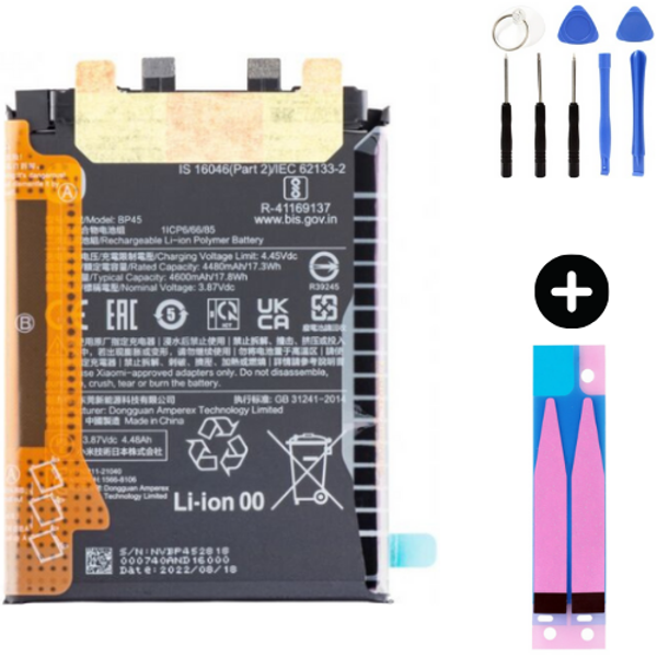 Xiaomi Mi 12 Pro BP45 Uyumlu Güçlendirilmiş İthal Pil + Montaj Seti - Image 1