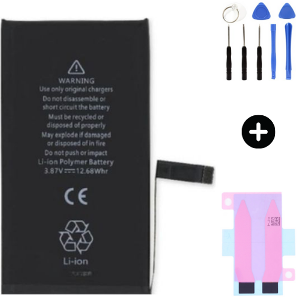 Iphone 14 Uyumlu Güçlendirilmiş İthal Pil + Montaj Seti - Image 1