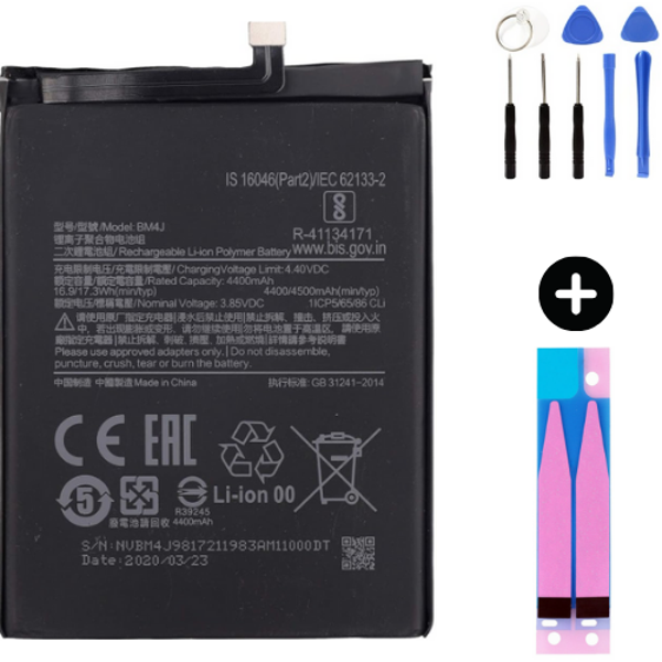 Xiaomi Redmi Note 8 Pro BM4J Uyumlu A Kalite Batarya Pil + Montaj Seti - Image 1
