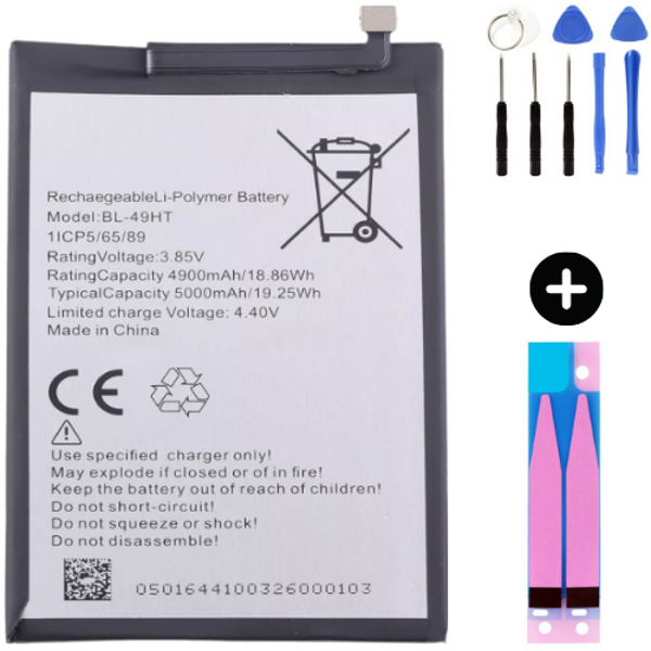 Tecno Camon 16 BL-49HT Uyumlu Güçlendirilmiş İthal Pil + Montaj Seti - Image 1