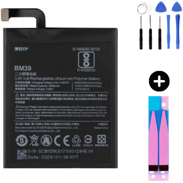 Xiaomi Mi 6 BM39 Uyumlu A Kalite Batarya Pil + Montaj Seti - Image 1