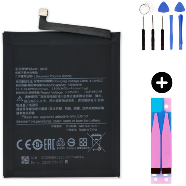 Xiaomi Mi 8 BM3E Uyumlu Güçlendirilmiş İthal Pil + Montaj Seti - Image 1