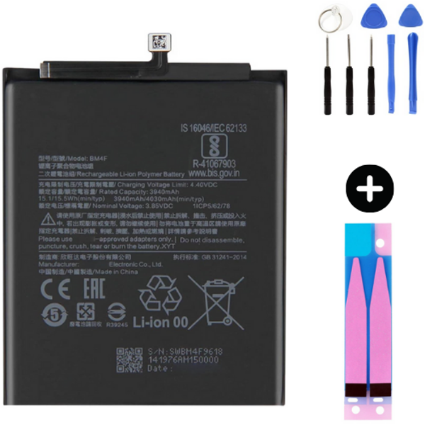 Xiaomi Mi 9 Lite BM4F Uyumlu Güçlendirilmiş İthal Pil + Montaj Seti - Image 1