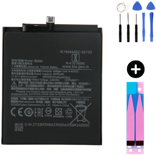 Xiaomi Mi 9 Se BM3M Uyumlu Güçlendirilmiş İthal Pil + Montaj Seti - Image 1
