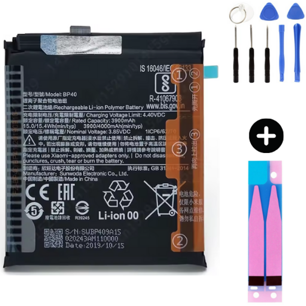 Xiaomi Mi 9T Pro BP40 Uyumlu A Kalite Batarya Pil + Montaj Seti - Image 1