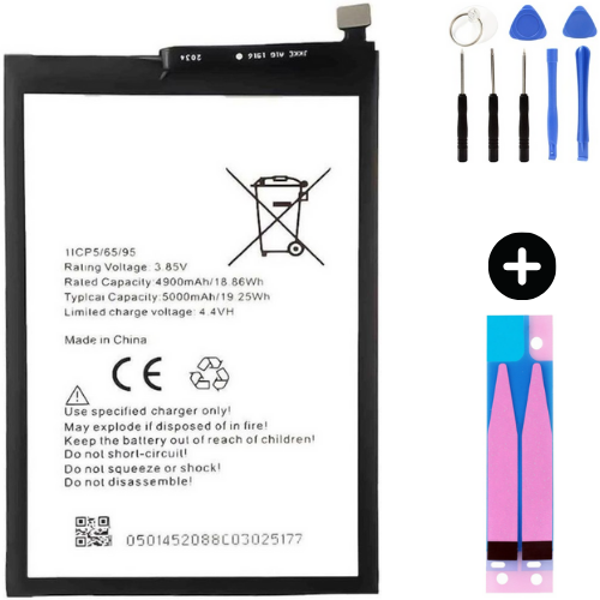 Tecno Camon 20 Pro Uyumlu Güçlendirilmiş İthal Pil + Montaj Seti - Image 1