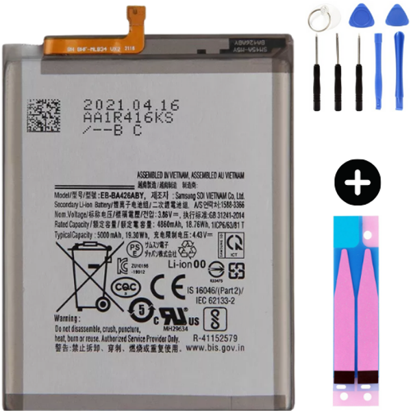 Samsung Galaxy A42 5G A426 Uyumlu Güçlendirilmiş İthal Pil + Montaj Seti - Image 1