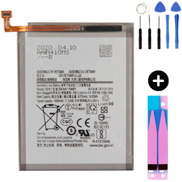 Samsung Galaxy A71 A715f Uyumlu Güçlendirilmiş İthal Pil + Montaj Seti - Image 1