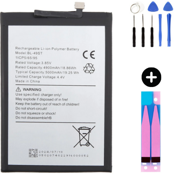 Tecno Spark 10 Pro BL-49ST Uyumlu A Kalite Batarya Pil + Montaj Seti - Image 1