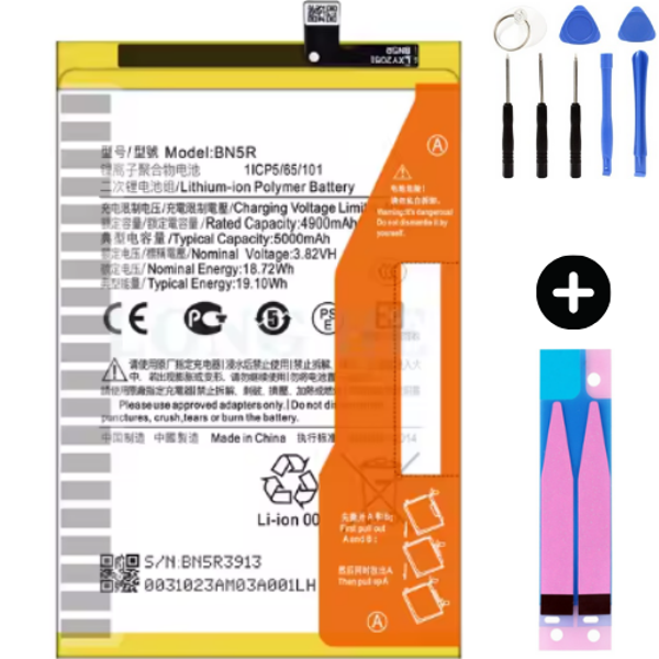Xiaomi Pocophone Poco C61 BN5R Uyumlu A Kalite Batarya Pil + Montaj Seti - Image 1