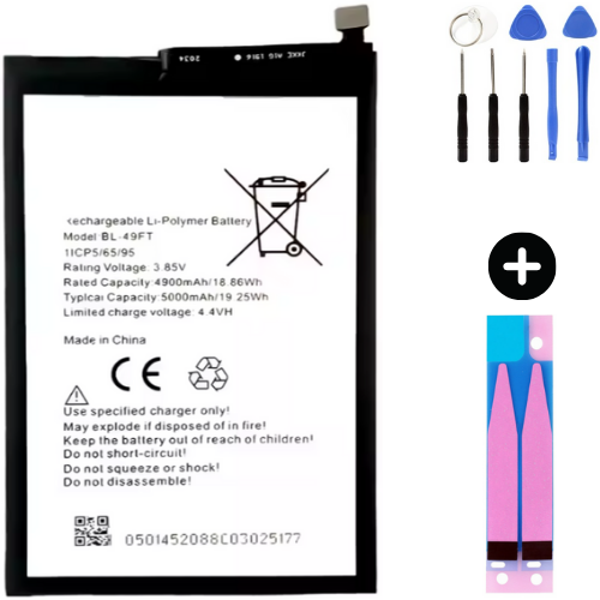 Tecno Spark 5 BL-49FT Uyumlu Güçlendirilmiş İthal Pil + Montaj Seti - Image 1