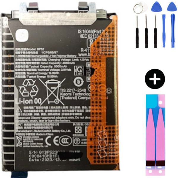 Xiaomi Pocophone Poco F6 BP52 Uyumlu A Kalite Batarya Pil + Montaj Seti - Image 1