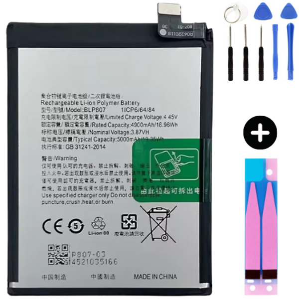 Realme 7 BLP807 Uyumlu A Kalite Batarya Pil + Montaj Seti - Image 1