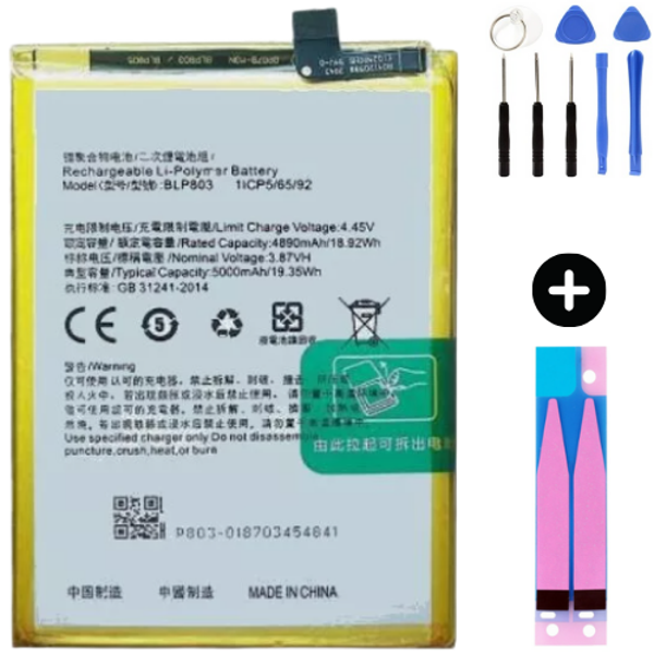 Realme 7i BLP803 Uyumlu A Kalite Batarya Pil + Montaj Seti - Image 1